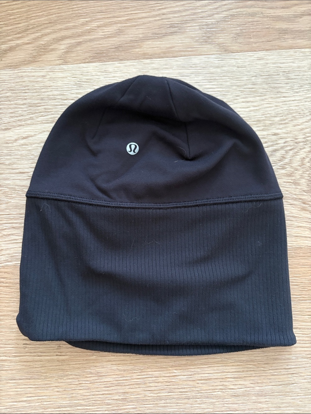 lululemon athletica Gray Striped Lightweight Beanie